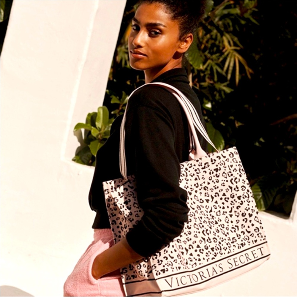 Victoria’s Secret pink leopard tote